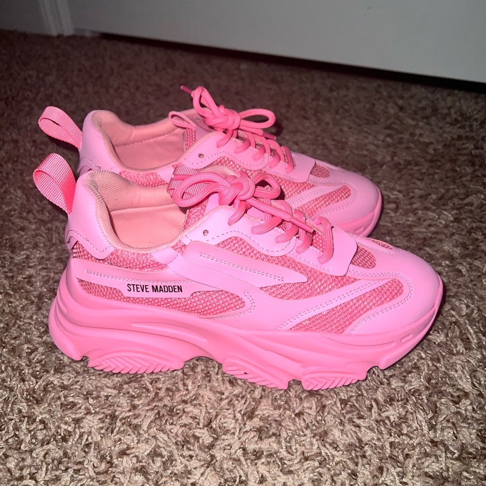 Steve Madden Pink Possession Sneakers